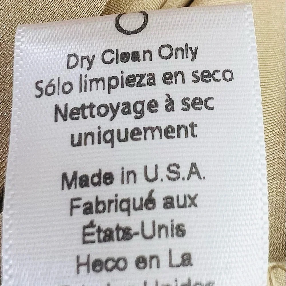 DELFI COLLECTIVE Solie Dress Pleated One Shoulder Champagne Gold Size XS - Picture 14 of 16